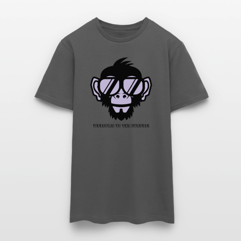 "Welcome to the Jungle" Motiv-T-Shirt für Männer - Anthrazit