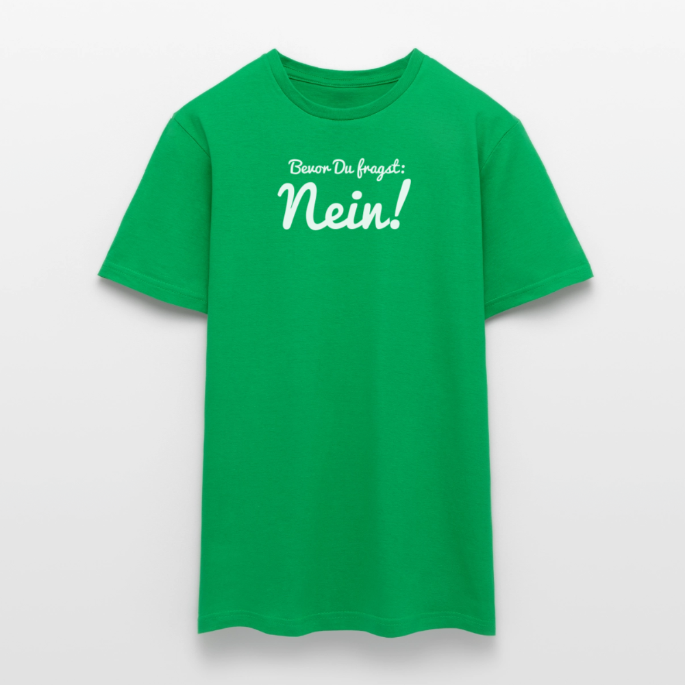 "Nein" Motiv-T-Shirt für Männer - Kelly Green