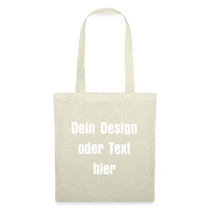Stoffbeutel aus 100% Baumwolle - personalisierbar - Natur