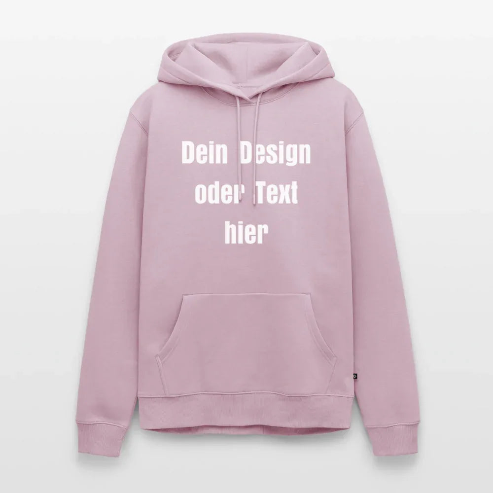 Männer Premium Hoodie - personalisierbare Vorder- und Rückseite - Altrosa