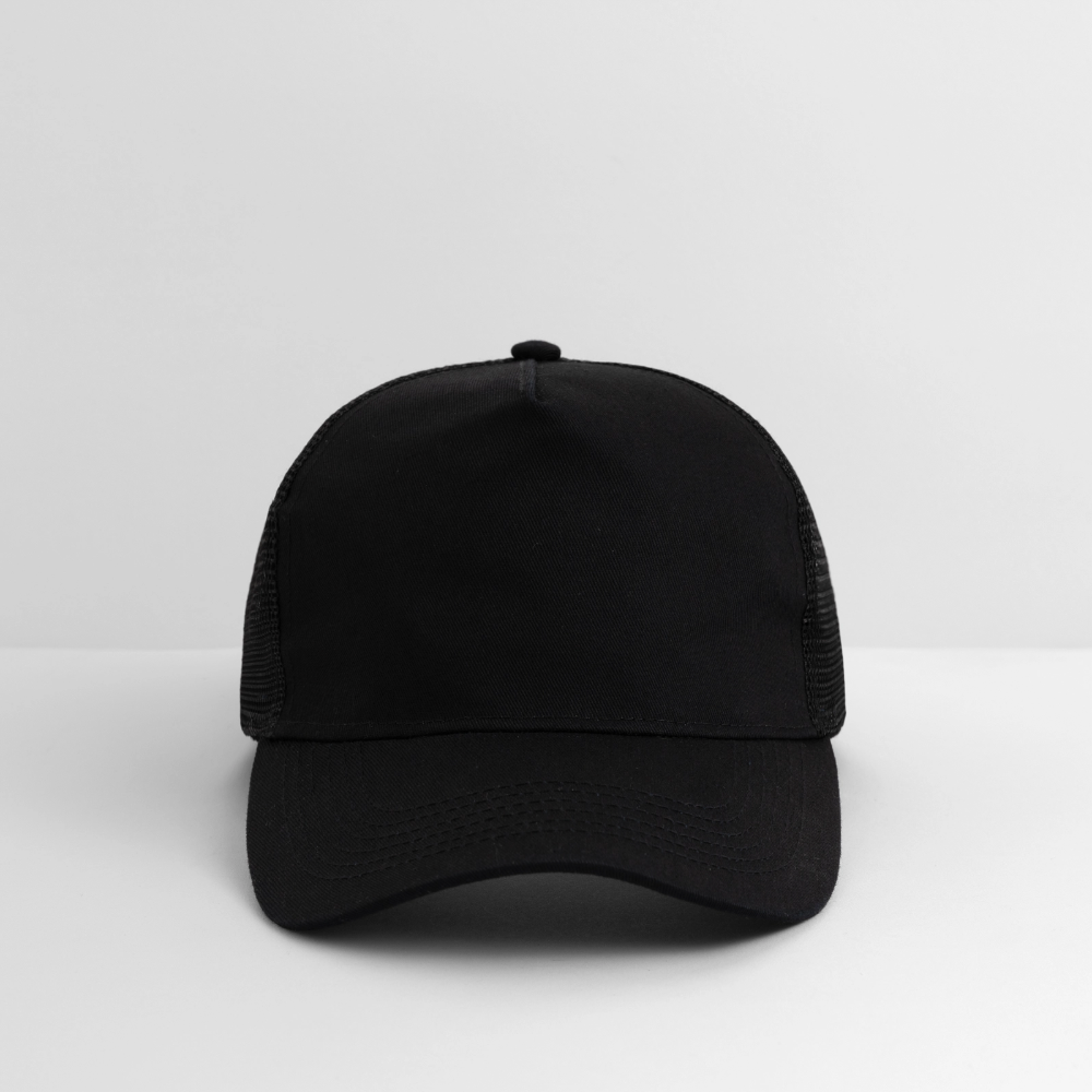 Trucker Cap - personalisierbar - Schwarz/Schwarz