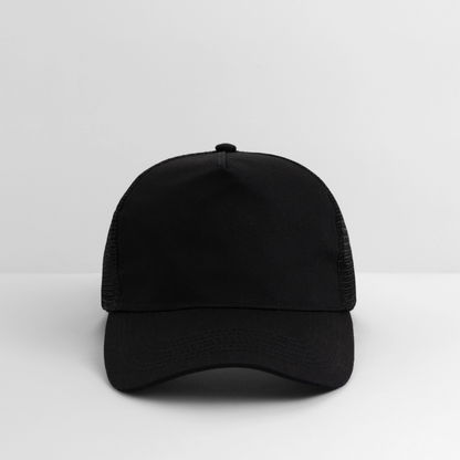 Trucker Cap - personalisierbar - Schwarz/Schwarz