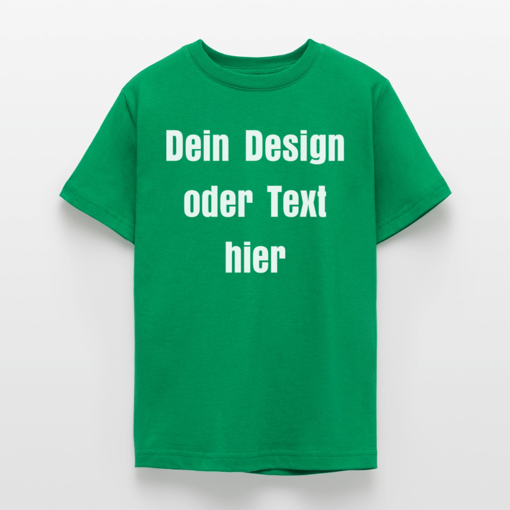 Teenager T-Shirt - personalisierbare Vorder- und Rückseite - Kelly Green