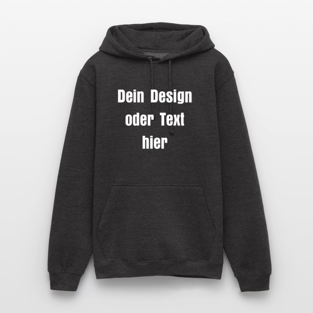 Unisex Hoodie - personalisierbare Vorder- und Rückseite - Anthrazit