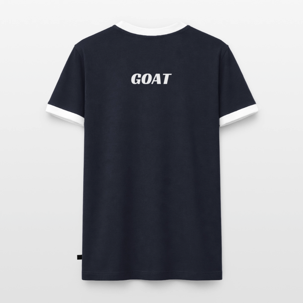 Männer T-Shirt "GOAT" - Navy/Weiß 