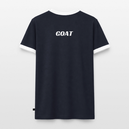 Männer T-Shirt "GOAT" - Navy/Weiß 