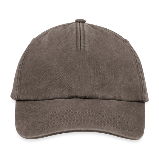 Vintage Dad Hat / Baseball Cap (100% Baumwolle) – personalisierbar - Vintage Braun