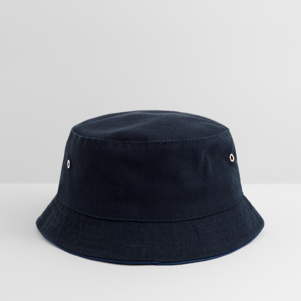Kinder Bucket Hat - personalisierbar - navy/navy