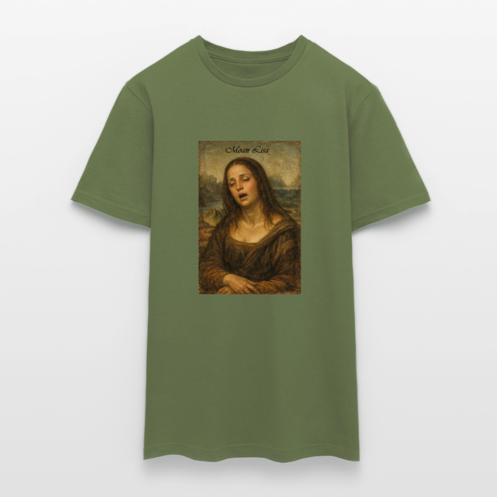 "Moan Lisa" Männer T-Shirt - Militärgrün