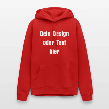 Männer Premium Hoodie - personalisierbare Vorder- und Rückseite - Rot
