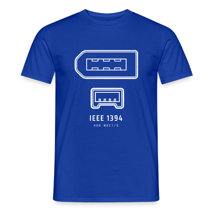 "IEEE 1394, 400 Mbit/s" Motiv-T-Shirt für Männer, Farbe Dunkelblau