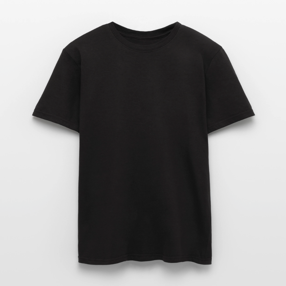 Männer T-Shirt - personalisierbare Vorder- und Rückseite - Schwarz