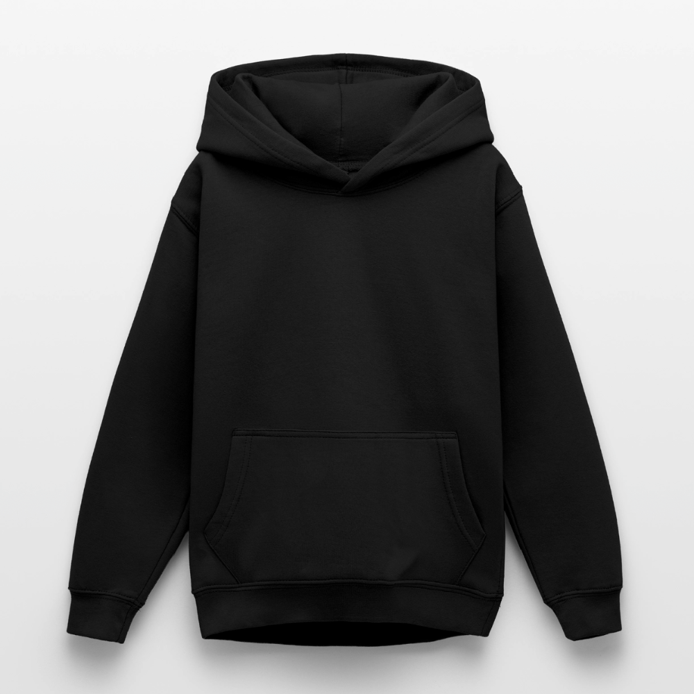 Teenager Hoodie - personalisierbare Vorder- und Rückseite - Schwarz