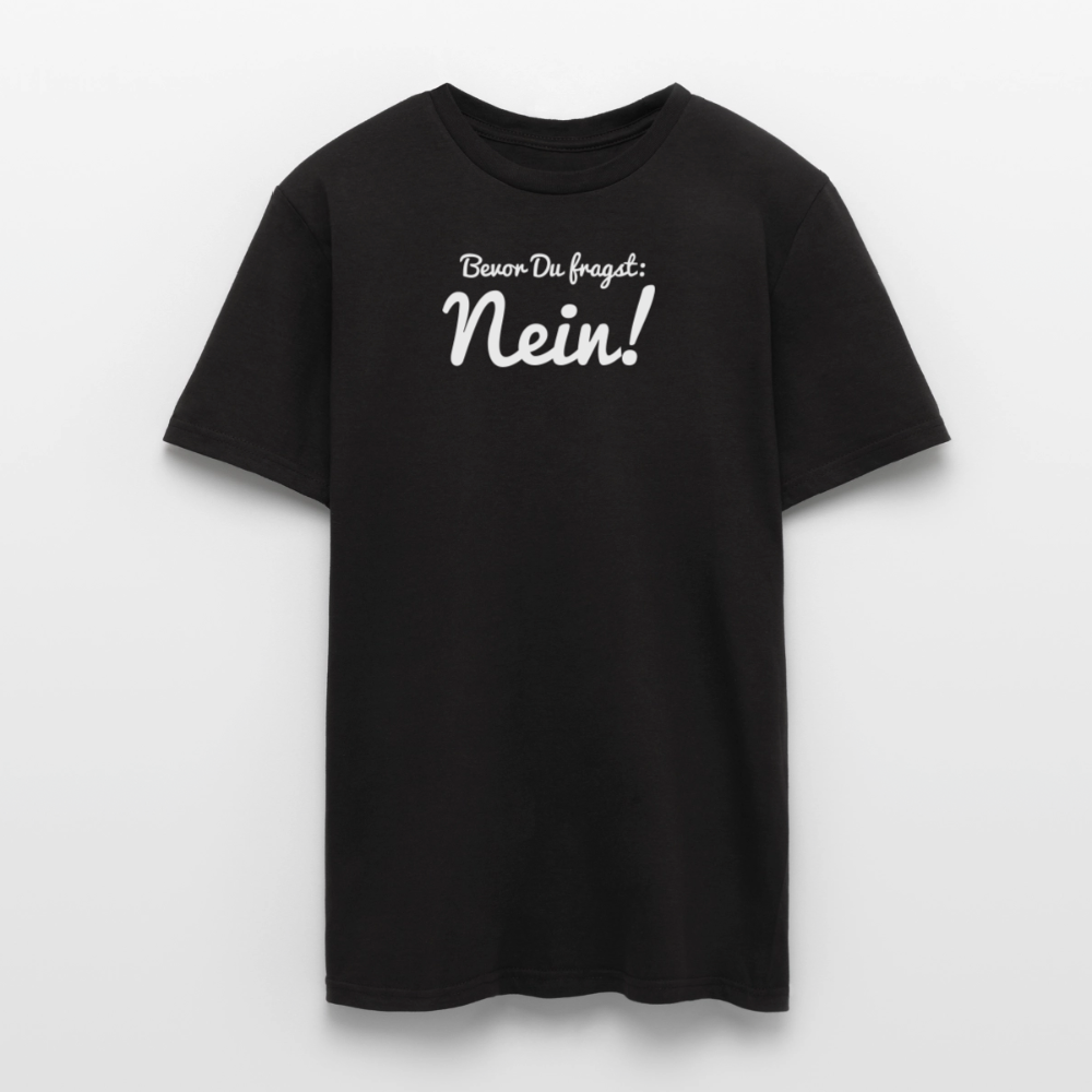 "Nein" Motiv-T-Shirt für Männer - Schwarz
