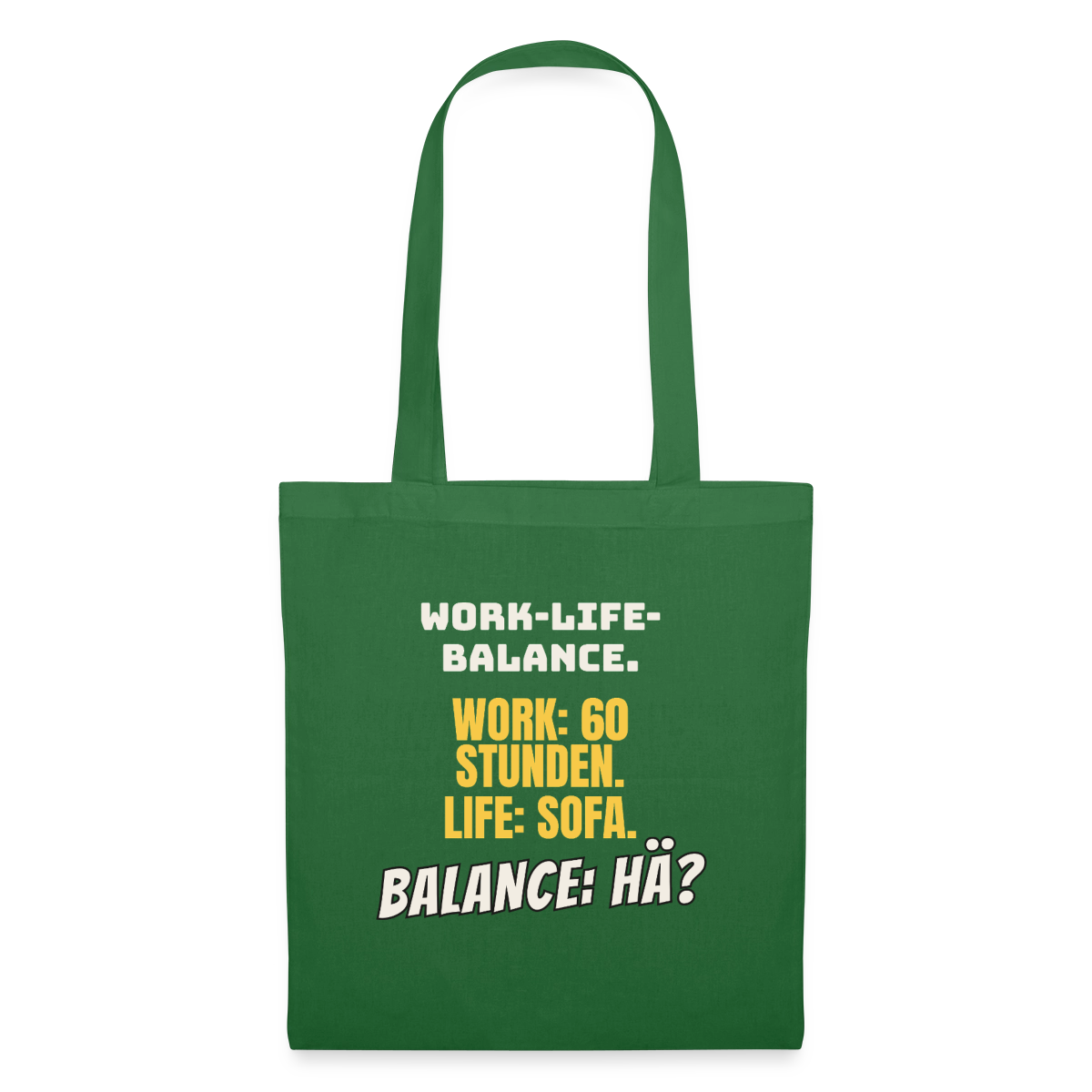 Balance: hä? Stoffbeutel, Farbe Fichte
