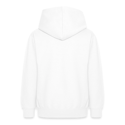 Teenager Hoodie - personalisierbare Vorder- und Rückseite - Weiß