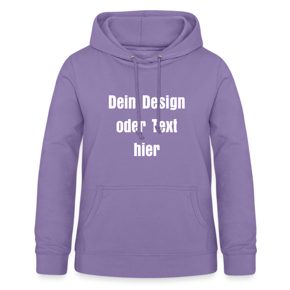 Frauen Hoodie - personalisierbare Vorder- und Rückseite - Lavendel