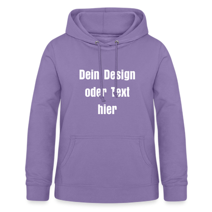 Frauen Hoodie - personalisierbare Vorder- und Rückseite - Lavendel