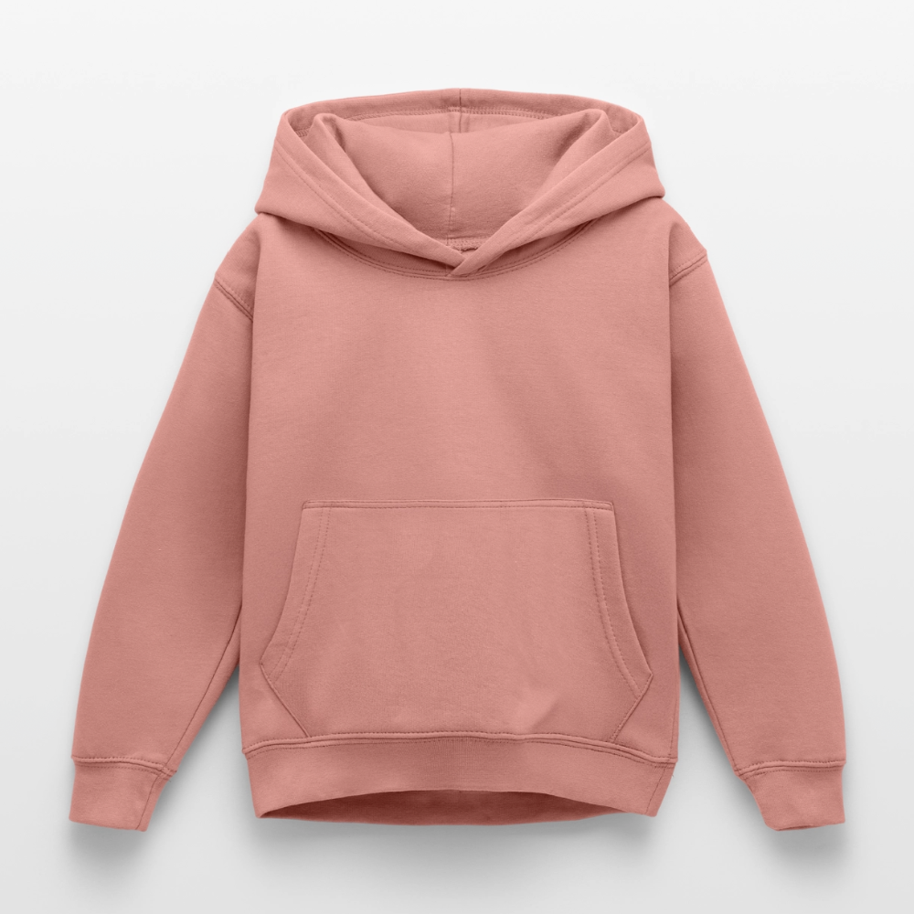 Kinder Hoodie - personalisierbare Vorder- und Rückseite - Altrosa