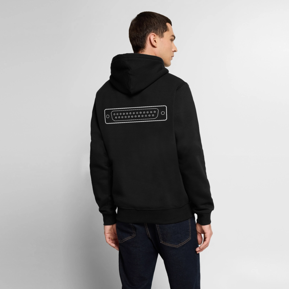 DB-25 LPT1 Retro Hoodie für Herren - Schwarz