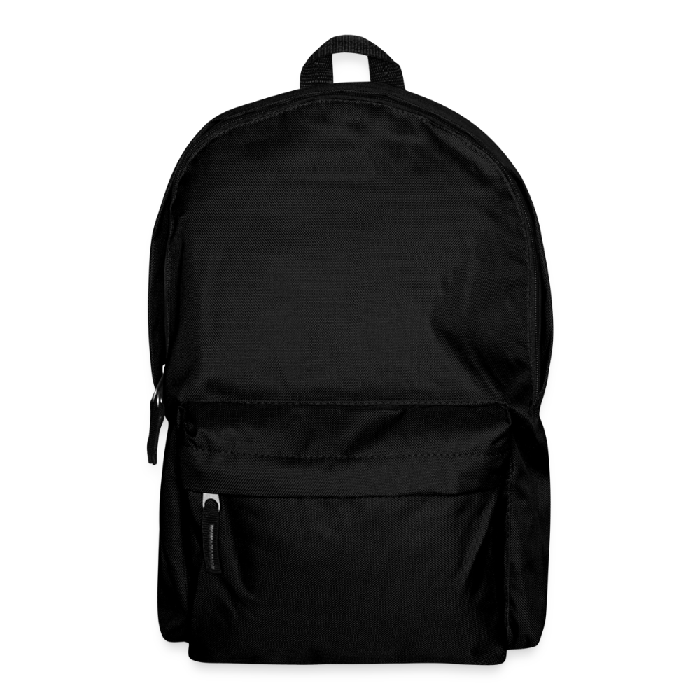 Klassischer Rucksack - personalisierbar - Schwarz