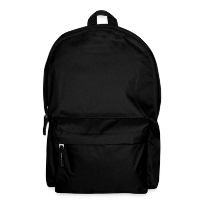 Klassischer Rucksack - personalisierbar - Schwarz