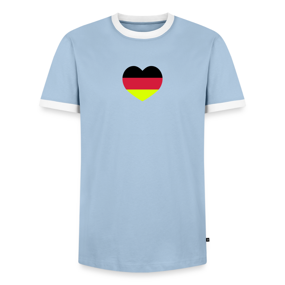 Männer T-Shirt Fussball "Spielmacher" - Hellblau/Weiß 