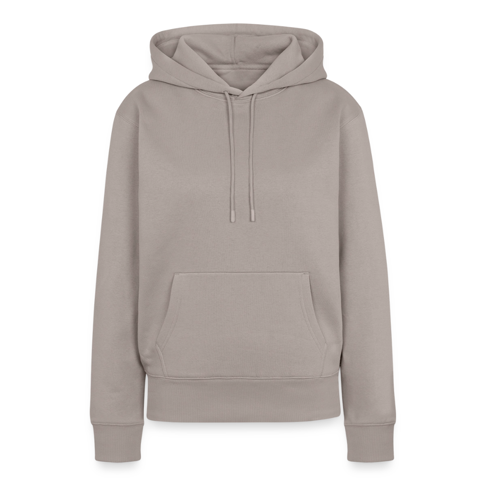Frauen Premium Hoodie - personalisierbare Vorder- und Rückseite - Taupe