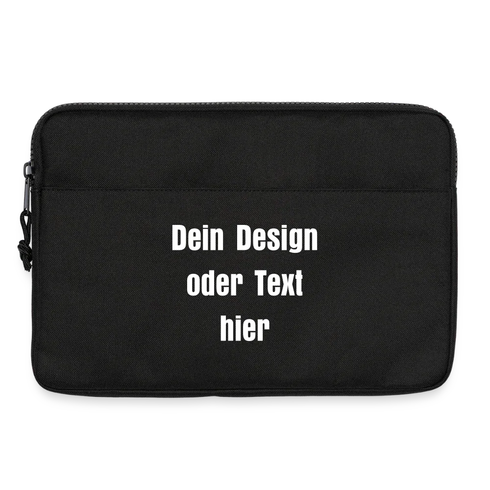 Laptoptasche passend für bis zu 13 Zoll Laptopgröße - personalisierbar - Schwarz