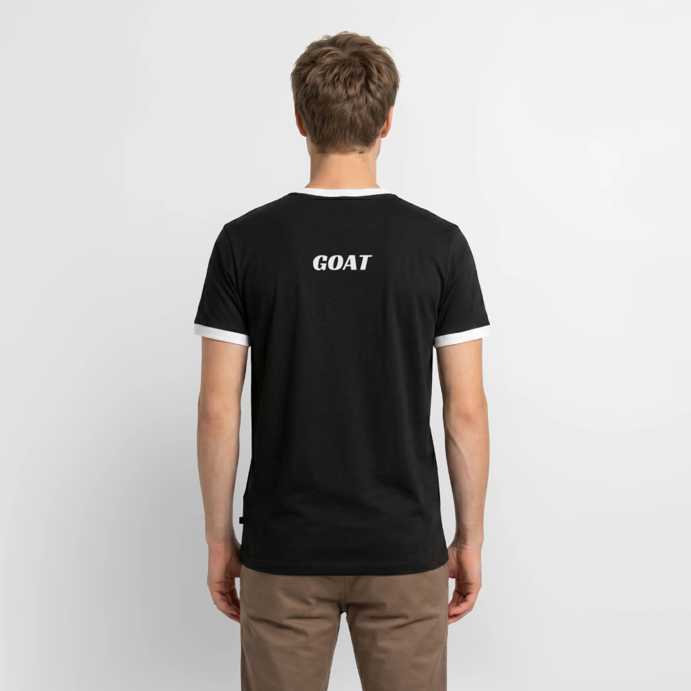 Männer T-Shirt "GOAT" - Schwarz/Weiß