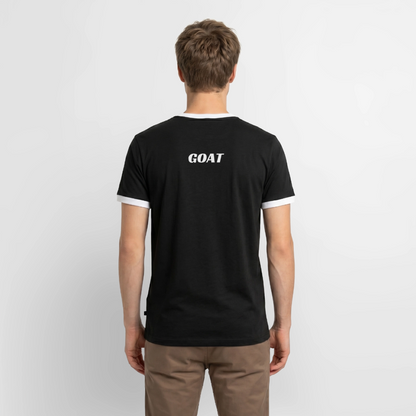 Männer T-Shirt "GOAT" - Schwarz/Weiß