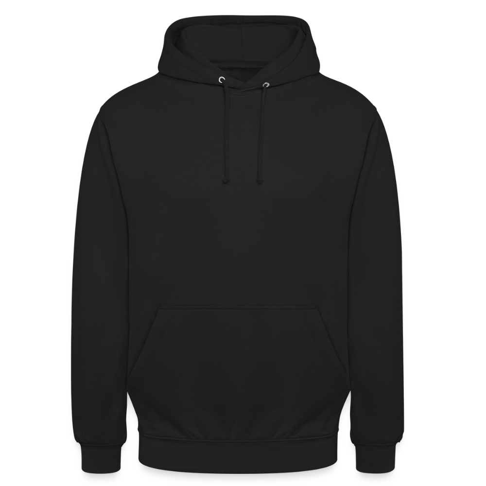 Unisex Hoodie - personalisierbare Vorder- und Rückseite - Schwarz