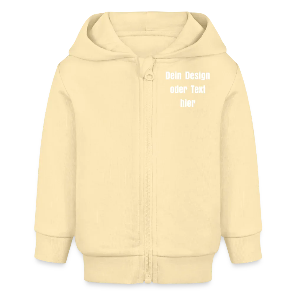 Stanley/Stella Bio Zip Hoodie BABY CONNECTOR - personalisierbar - Creme