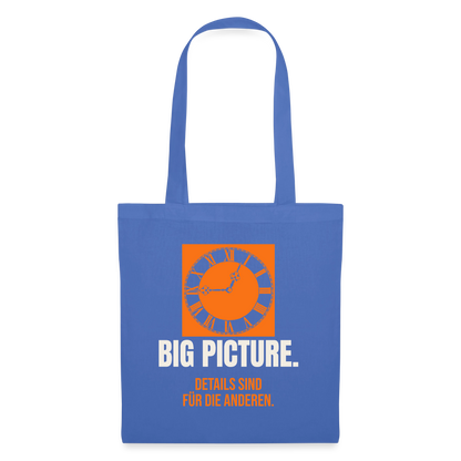 Big Picture. Details sind für die anderen. Stoffbeutel, Farbe Hellblau