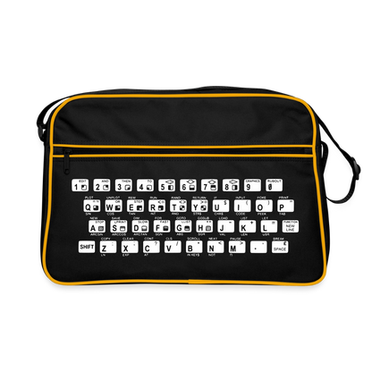 48K ZX Spectrum Retro Tasche - Schwarz/Gold