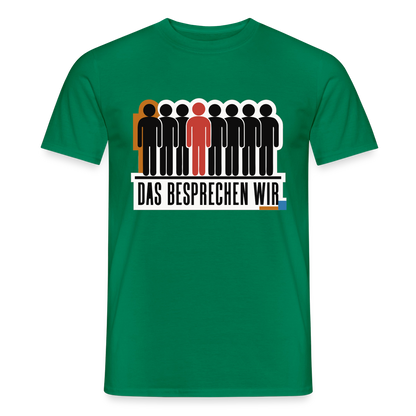 "Das besprechen wir. Isotype-Motiv" Motiv-T-Shirt für Männer, Farbe Kelly Green