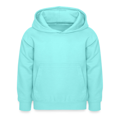 Kinder Hoodie - personalisierbare Vorder- und Rückseite - Pfefferminze