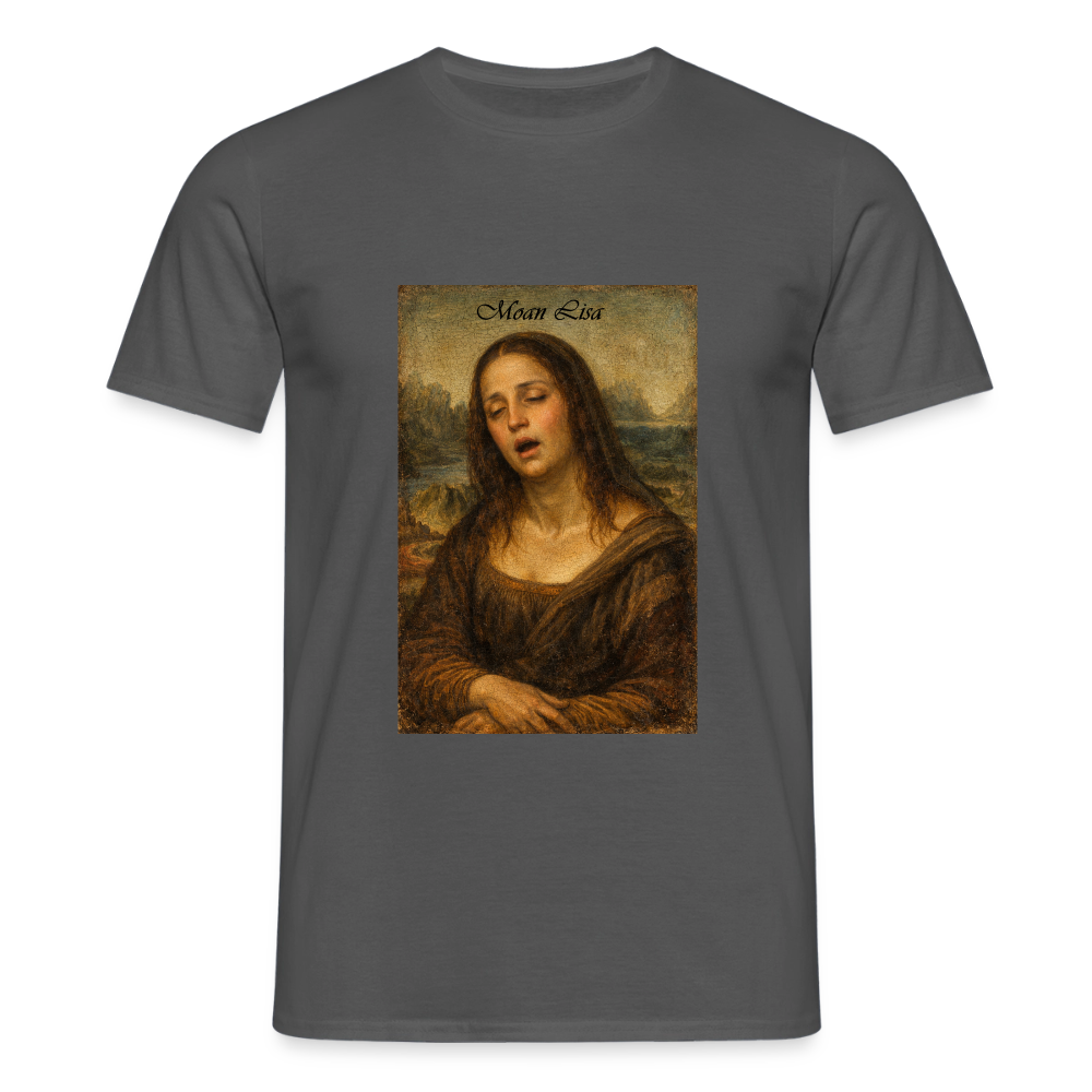 "Moan Lisa" Männer T-Shirt - Anthrazit