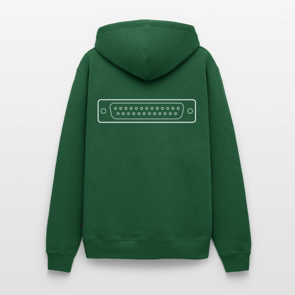 DB-25 LPT1 Retro Hoodie für Herren - Flaschengrün