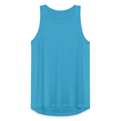 Funktionelles Männer Tank Top atmungsaktiv - personalisierbar - Saphirblau