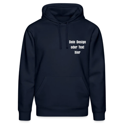 Stanley/Stella Unisex Bio-Hoodie DRUMMER - personalisierbare Vorder- und Rückseite - French Navy