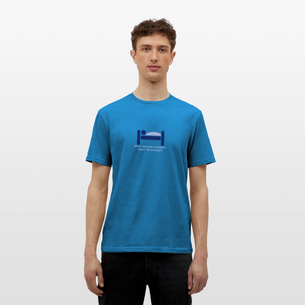"Schlafen" Motiv-T-Shirt für Männer - Royalblau