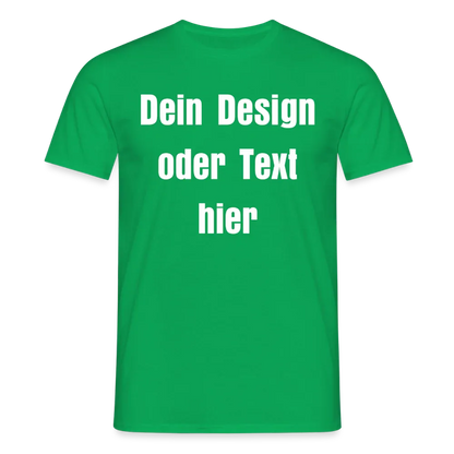 Männer T-Shirt - personalisierbare Vorder- und Rückseite - Kelly Green