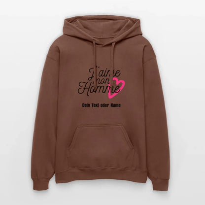 Kuschel-Hoodie "Valentine" für Frauen – personalisierbar & weich - Kakao