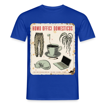 Homo Offici Domesticus Motiv-T-Shirt für Männer, Farbe Dunkelblau