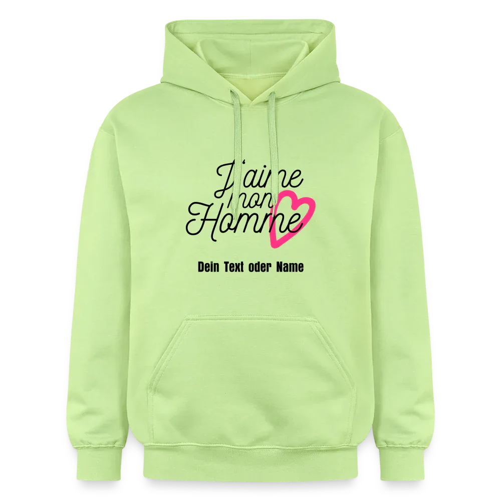 Kuschel-Hoodie "Valentine" für Frauen – personalisierbar & weich - Pistazie