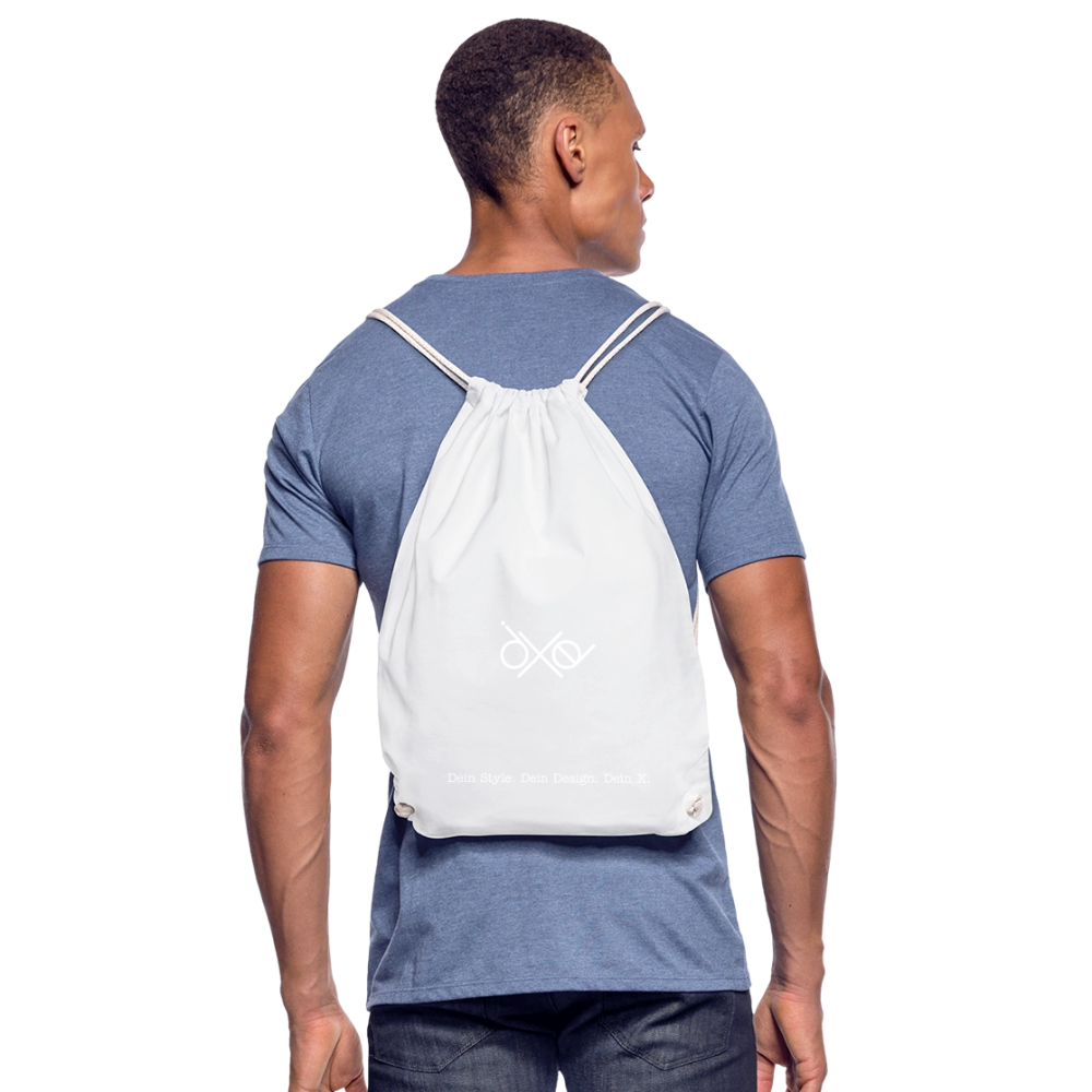 Turnbeutel - personalisierbar - Weiß