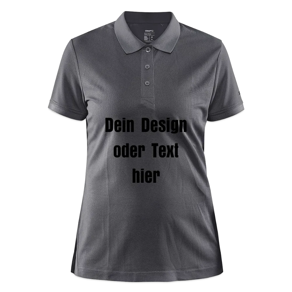 CRAFT Core Unify Frauen Polo Shirt - personalisierbar - Granit