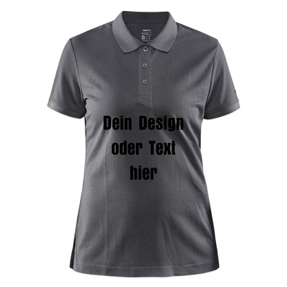 CRAFT Core Unify Frauen Polo Shirt - personalisierbar - Granit