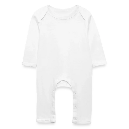 Baby Bio Strampler - personalisierbar - Weiß